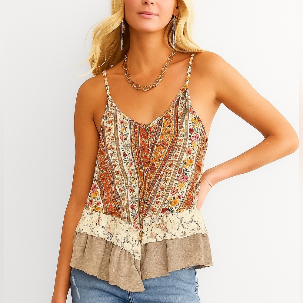 Daytrip Multicolor Floral Tank Top